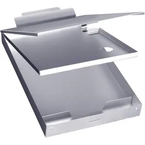 Sunnyclip Metal Clipboard with Storage,  Three-Tier Box Clipboards,Binder Form Holder with High Capacity Clip, for Worksites,Management,Office Business Professionals,14 x 9 x1.5 inch
