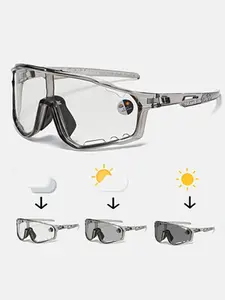 Photochromic Unisex Large Frame Fashion High Quality Sunglasses, Chameleon Sunglass Change Color, Day-Night Use, Essential for Outdoor Sports, Perfect Gift Idea