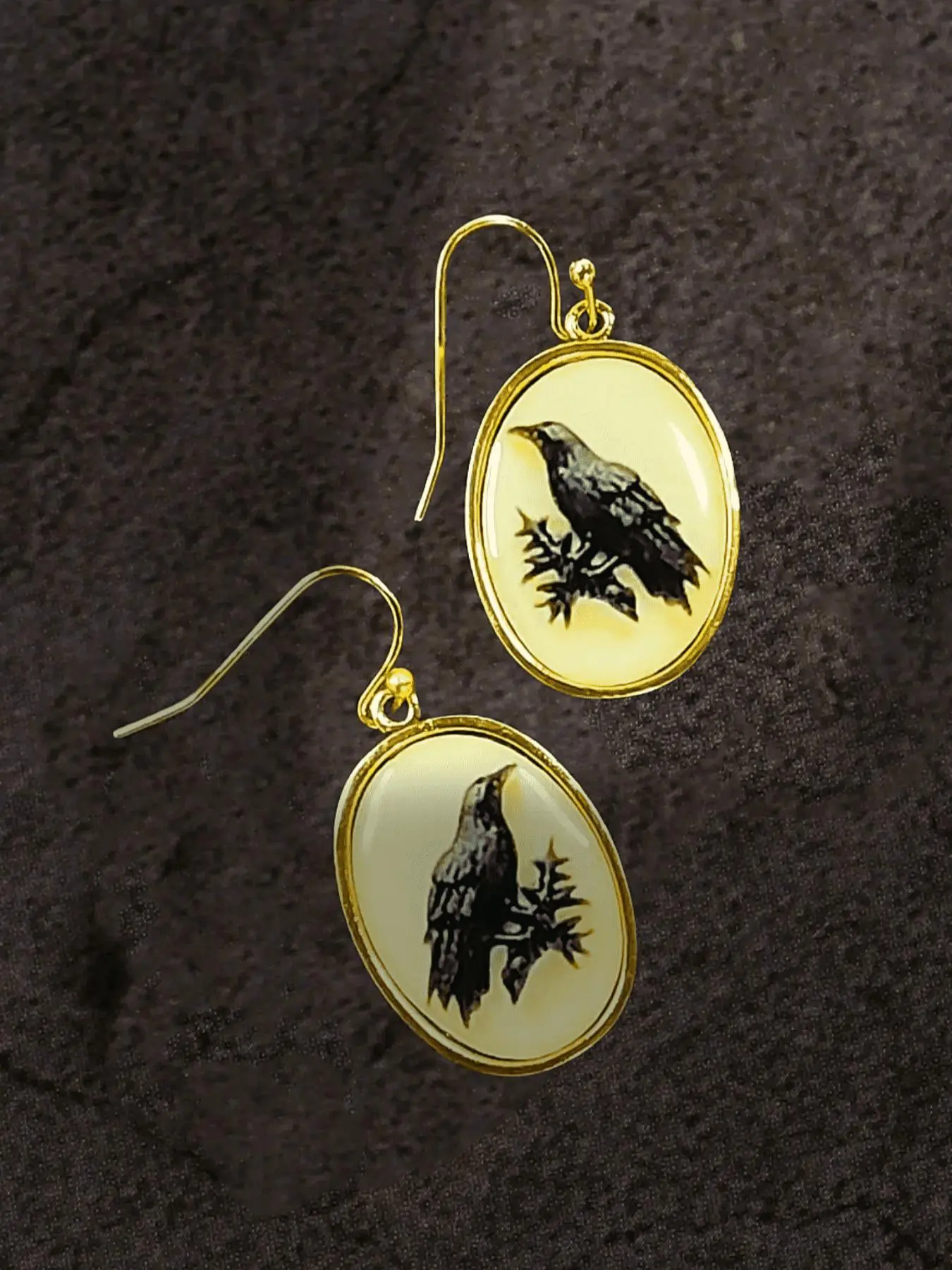 Vintage Bird Design Oval Shaped Dangle Earrings, Dangling Earrings, Ear Hook Design, Elegant Earrings, Animal Themed Earrings for Women, Fashion Jewelry for Party, Party Accessories, Daily Clothing Decor