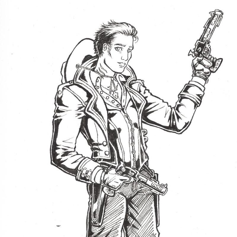 Violet Bast Sketch - Custom Illustration Made to Order Artistic Decor Poster Artwork