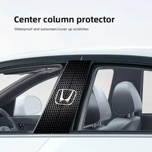 Car Sticker B Pillar Center Column Decorative Cover Decal, Car Accessories for Honda Civic Fit Crv Accord Jazz Hrv Insight Crz