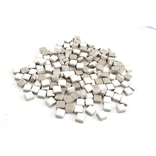 White Ceramic Mini Tile - 4/10 Inch