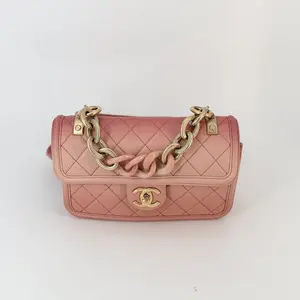 Pre-owned CHANEL caviar Crossbody Bags Small Quilted Sunset On