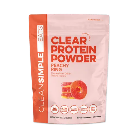 Clear Protein Powder: Peachy Ring (20 Serving)