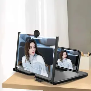 Phone Magnifier - Ultra HD Screen Magnifier, Convenient TV Viewing, Landscape Direction, Eye-Care Full-Screen Phone Magnifier, Adjustable Phone Stand