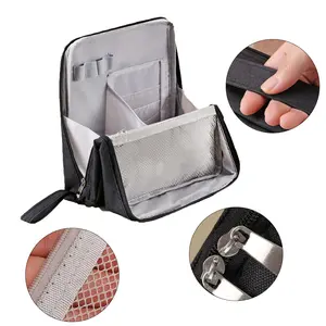 Viral Waterproof Oxford Fabric Makeup Bag – Large Capacity with Compartments for Travel & Daily Use