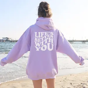 LIFE'S BETTER WITH YOU HOODIE | ORCHID
