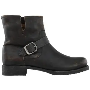 Frye Womens Veronica Round Toe Pull On Casual Boots Ankle Low Heel 1-2" - Black