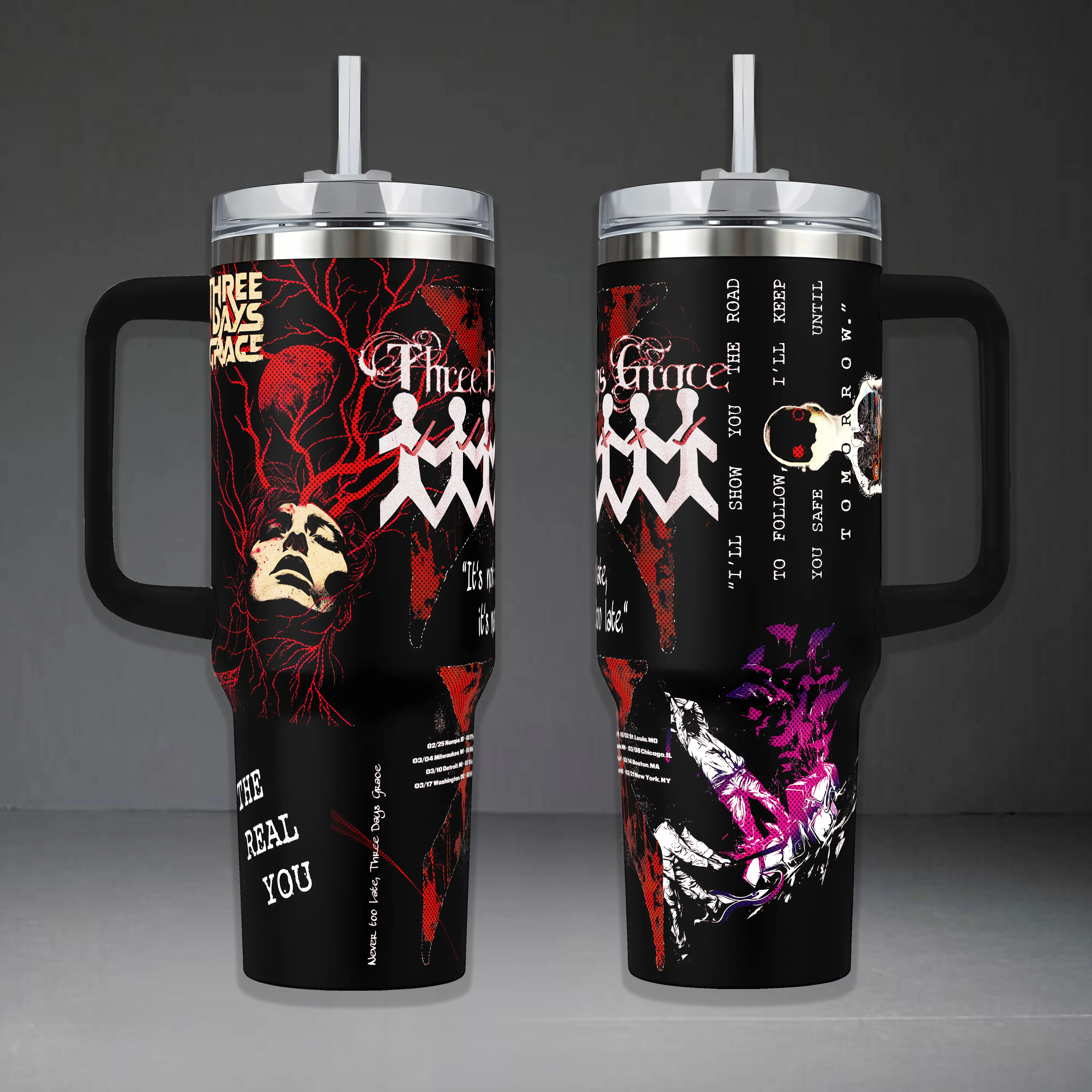 40oz Large Capacity Handle Car Cup