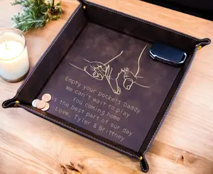 Valet Tray for Dad, Father's Day Gift, Catch All Tray, Coming Home is the Best Part of my day, Custom Valet Tray, EDC Tray