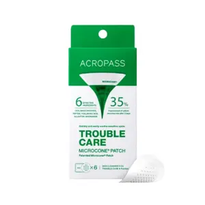 [ACROPASS] Trouble Care Microcone Patch (6 patches) - Spot Care for Early Pimple, Hydrocolloid & Niacinamide for Blemishes,