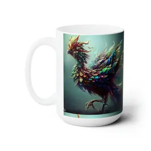 Fantasy Chicken Ceramic Mug 15oz