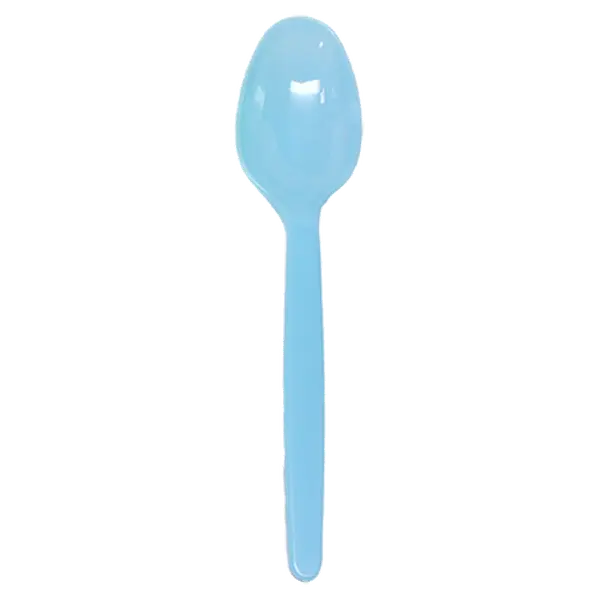 [1,000 ct] PS Plastic Heavy Weight Tea Spoons, Blue