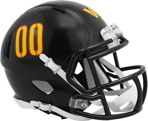 NFL Washington Commanders Mini Helmet - Black with Orange Numbers - Official Team Gear