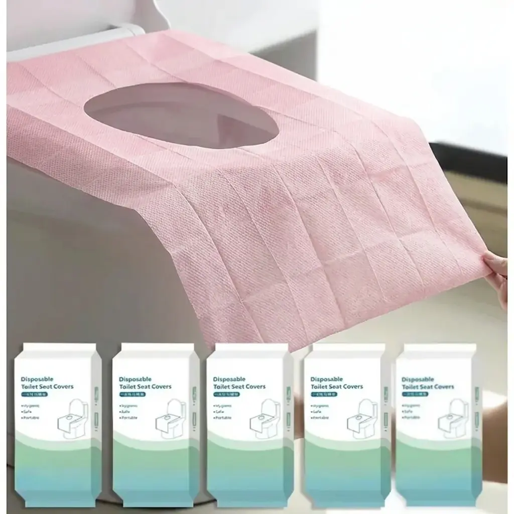 10/20/30 Packs Individually Packed Disposable Toilet Seat Covers | Extra Large 16x24" Waterproof Tear-Free Potty Covers for Travel, Camping, Public Restrooms, Adults & Kids