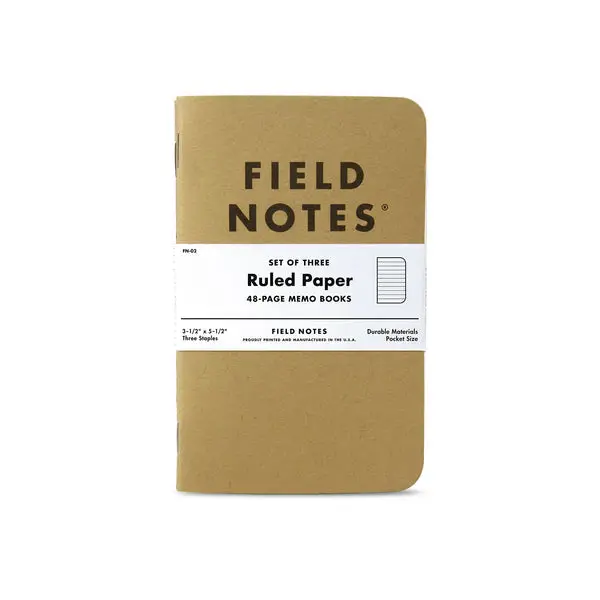 Field Notes Original 48-Page Memo Books (3 Pack)