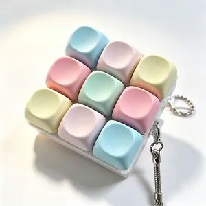 1 Piece Mini Mechanical Keyboard Keychain with Q W A S D F J K L Layout and 9 Keys Numbered 1 To 0 Compatible with Devices Portable Typing Accessory for Travel Office Keyring Colorful Keycaps and Chain Keyboard Keychain Sound Keyboard Keychain Clicker