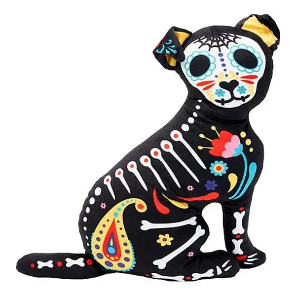 Warm & Cozy Day of the Dead Dog Decorative Pillow Warm & Cozy Day of the Dead Dog Decorative Pillow