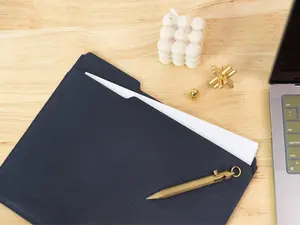Leather File Folder. Personalized Document Organizer. Custom Engraved Document Holder. Document Case Paper Case File Organizer. USA Made.