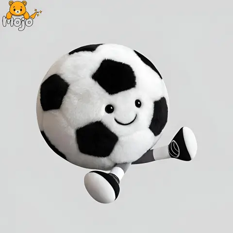 Soccer Plush Toy, Cute Football Plush Toys, Soft Stuffed Sport Throw Pillow Plush Ball, Gift for Kids Birthday, Football Warmies, Soft Stuffed Sports Plush Ball, Filled Sports Ball Toy, Creative Football Doll, Cute Plush Stuffed Animal,