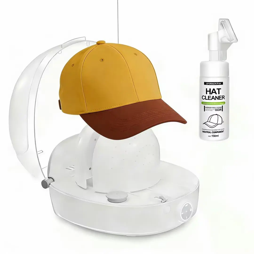 Home Use Hat Care Machine, High Temperature Disinfection, Iron Dry Shape Refresh Hats, 30-Min Fast Care, Ideal for Baseball Trucker Beanie Hats