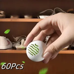 60 Long-Lasting Shoe Deodorant Balls, Foot Odor Eliminator, Keep Feet Fresh and Clean, Aromatic Solid Air Cleaning Balls, Shoe Deodorizer