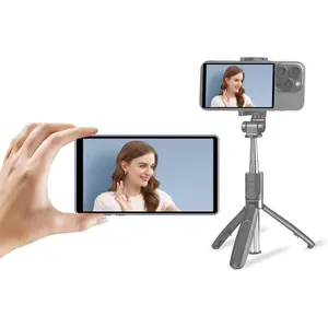 CP5 Magnetic Phone Vlog Touch Screen Selfie Monitor,5" FHD 1080P Wireless Recording,Phone Rear Camera for Selfie Vlog Live Stream TikTok, Compatible with iPhone/Android-Tiffany Bluer Case Bluetooth Connection