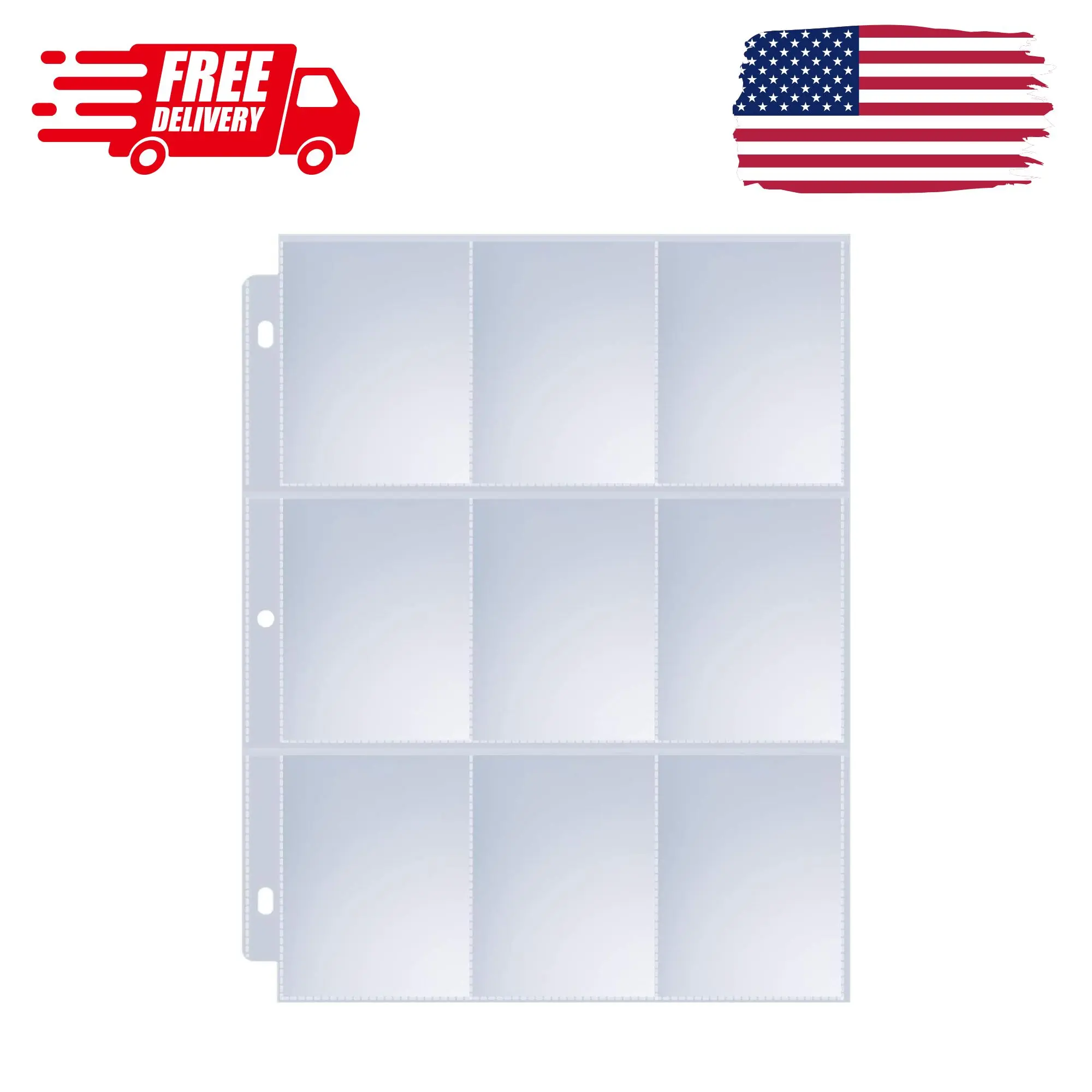 36 Pack 9 Pocket Page Protectors