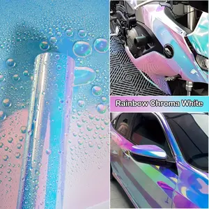 Holographic Rainbow Color-Changing Film, 50cmx300cm, Protects Car Paint, Anti-Scratch, No Peel, for Cars, Suvs, Motorcycles, Helmets