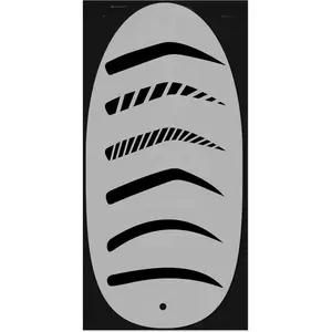 Stencil1FX Eyebrow Stencils, Reusable Eyebrow Template, Eyebrow Shape Kit, 6 Fashionable Styles Extremely Elaborate Eyebrow Template, Texture Eyebrows Template for A Variety of Face Shapes