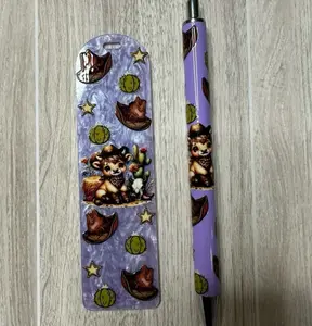 Random 30pcs Acrylic Sticker Bookmark DIY Pendant Ornament