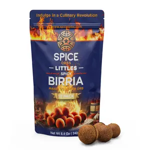 Spicy Birria Littles 12-Pack – Perfect Spice Bomb for Authentic Birria Crockpot Cooking – Instant Birria, Great Flavor – Makes 0.5 lb Per Orb!