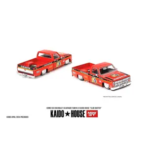 Kaido House Chevrolet Silverado Tamiya x Kaido House “CLOD BUSTER”, Orange, 1:64 Scale, Diecast Model Car
