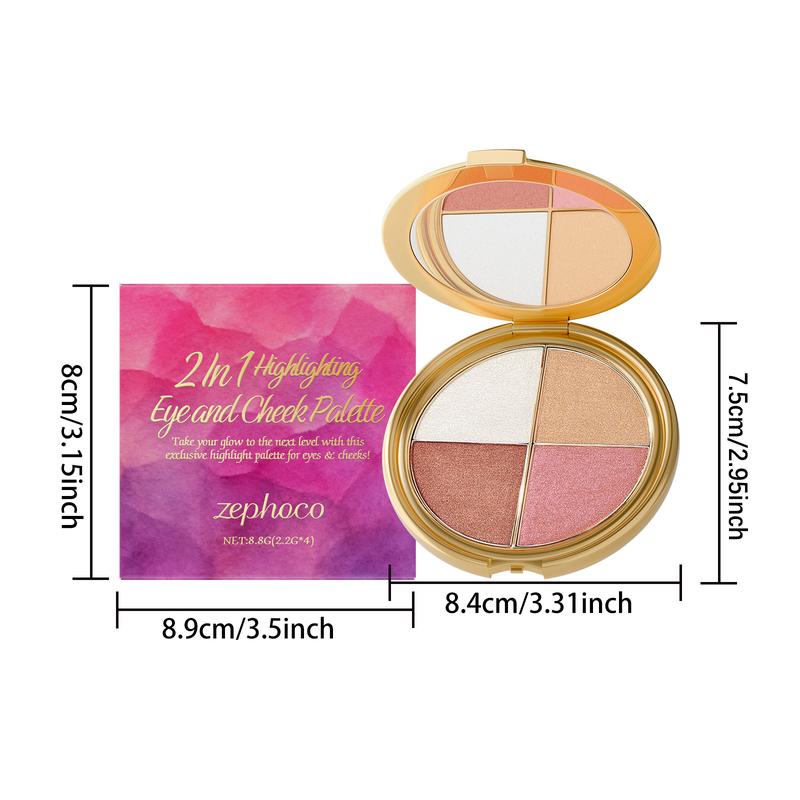 All-in-One Glow Palette: Highlighter, Eyeshadow & Blush All-in-One Glow Palette: Highlighter, Eyeshadow & Blush