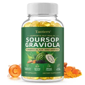 Taoters Soursop Health Supplement, ​​Supports Joint Mobility and Immune Health, 120 Capsules