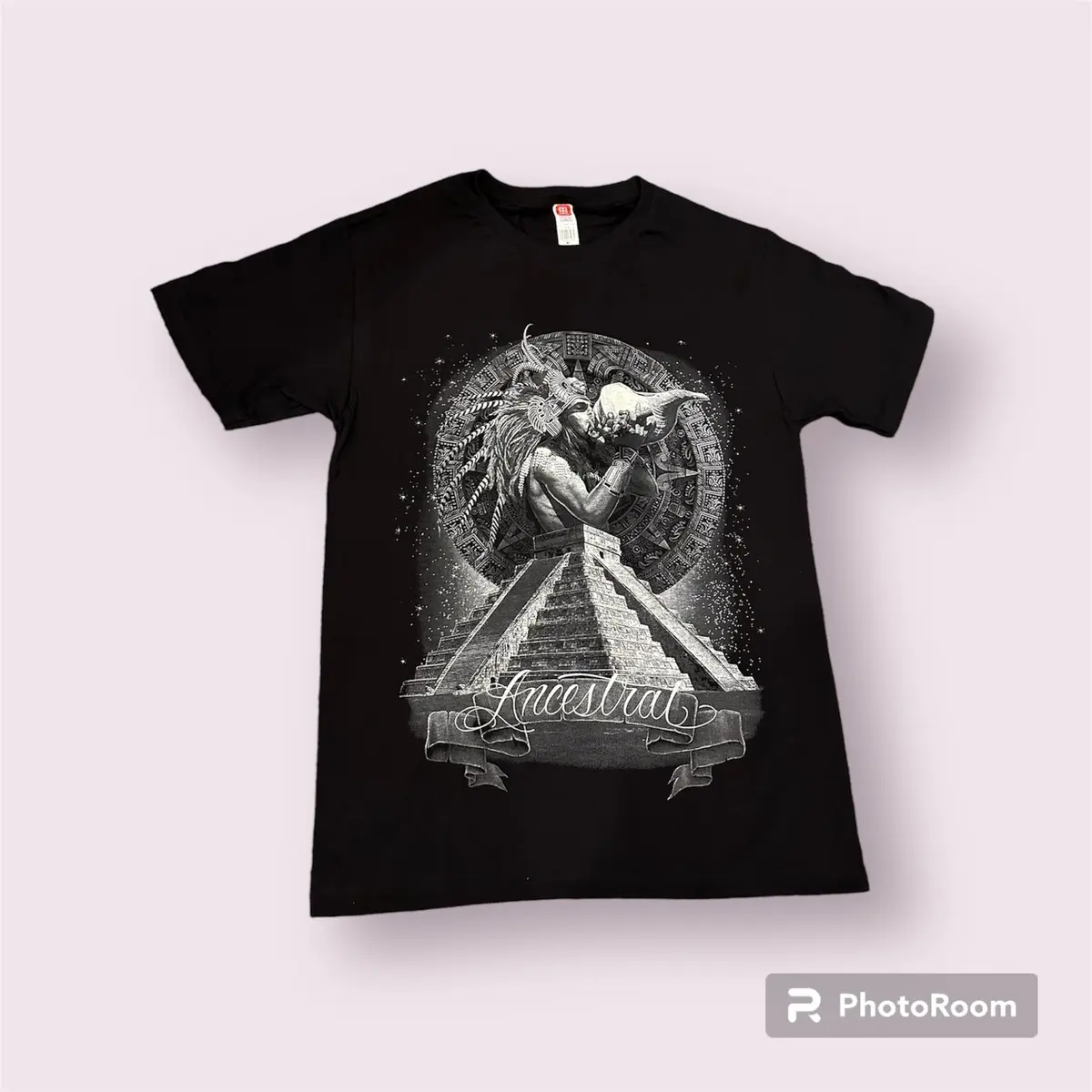 Ancestral Tshirt Glow Fitted Graphic T-Shirt, Medium Length Sleeve for Summer, 100% Cotton with Glow-in-the-Dark Feature