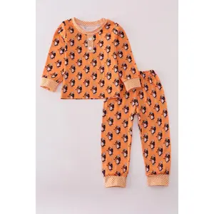 Orange Tennessee go vols print pajamas pants set