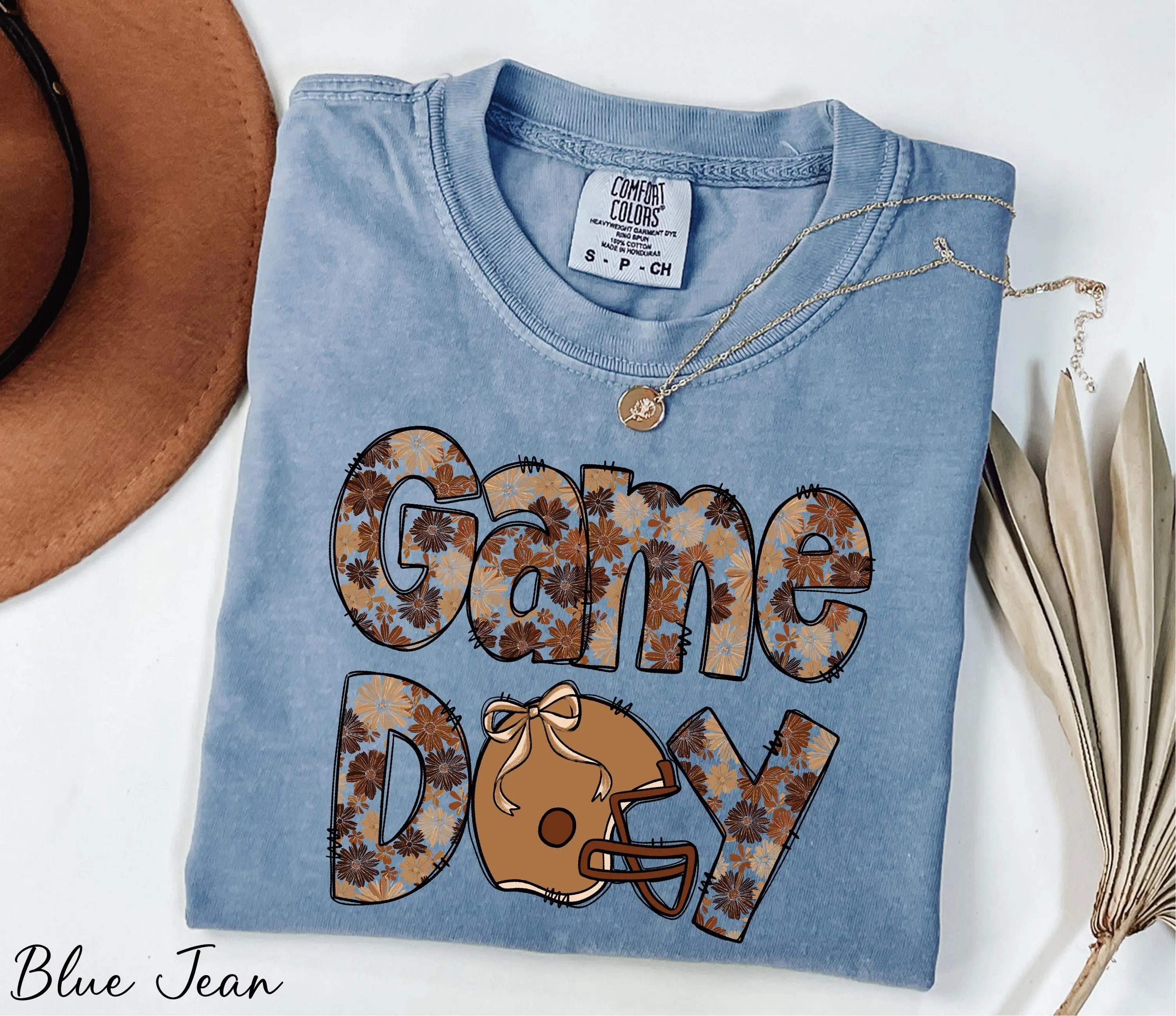 Comfort Colors Game Day Shirt, Fall Game Day Shirt, Floral Game Day Tee, American Football Shirt, Football Sport Shirt, Sport Season Shirt