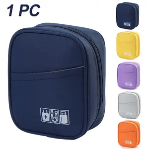 Digital Accessories Storage Bag, Data Cable Charger Earphone Organizer, Shockproof Travel Portable Digital Storage Pouch