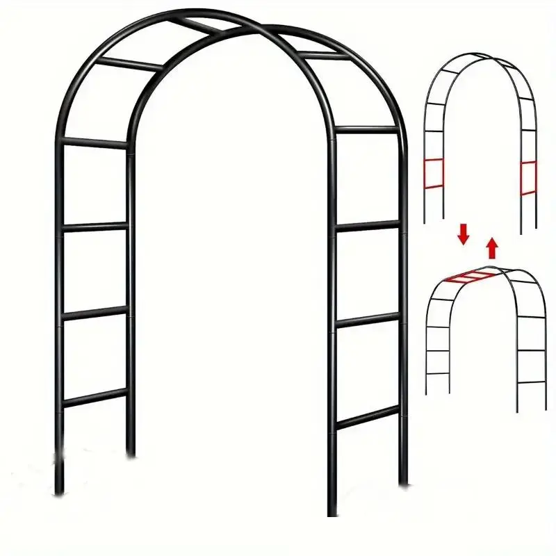 Metal Garden Arch, Plant Climbing Support Frame, Outdoor Decorative Arch Frame for Climbing Plants, Roses & Vegetables, Garden Arch for Outdoor Decor
