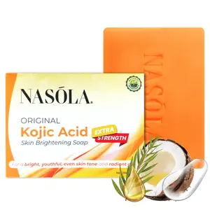 Nasola Kojic Acid Soap for Skin Clarifying, Complexion Revitalization, Radiance Boosting, Face & Body, Underarm & Armpit Visit the Nasola Store