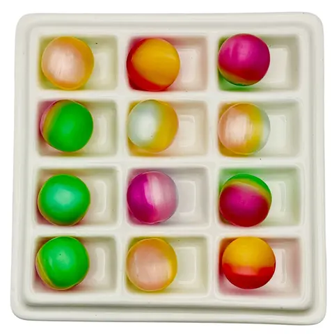 DIY Bead Mix Bundle - Cat Eye, Pearl, 16mm Acrylic Beads with Glossy & Iridescent Finish for Crafting and Decoration