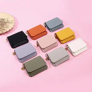 Women's Elegant Minimalist Short Slim Wallet All-match Trendy Mini 3 Bifold Purse RFID Blocking Card Holder Money Clip ID Window Compact Coin Purse Ideal Gift