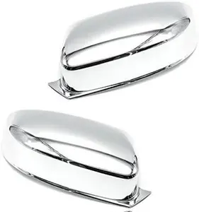 Sizver Chrome Door Mirror Covers for Dodge Charger^Top Half Covers^