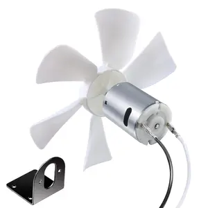 RV Vent Fan Replacement 6 inches RV Exhaust Bathroom Ventilation Roof Ceiling Fan 12V D-Shaft Motor White Blades Compatible with Heng's Elixir Jensen, 130 CFM
