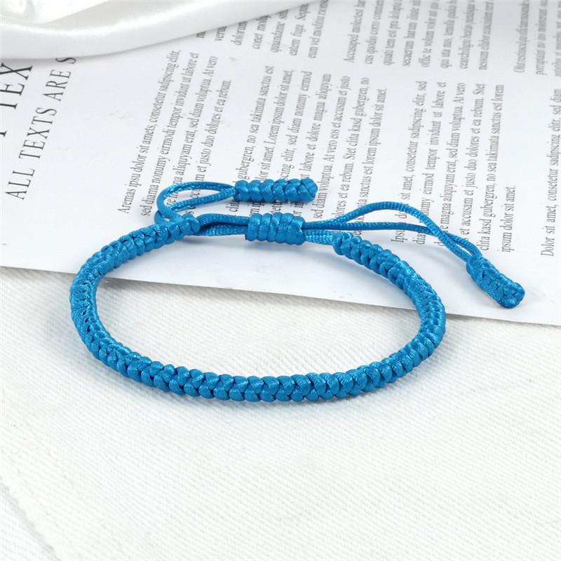 Woven Blue Rope Knots Bracelet
