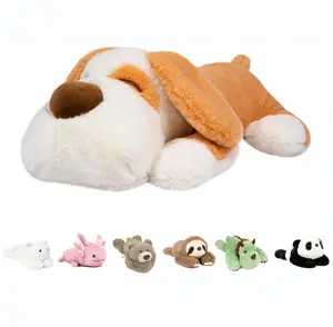 Niuniu Daddy 3lbs Weighted Stuffed Puppy Large Stuffed Dog Weighted Plush Animal Cute Plush Toy Pillow Kawaii Plushies Kids Christmas Birthday Gifts