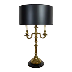 Brass Candlestick Lamp