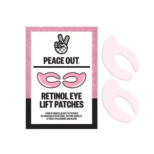 Peace Out Retinol Eye Lift Patches - 360° Targeted Treatment to Counter Droopy Eyelids, Firming & Revitalizing Full Eye Area with Hyaluronic Acid