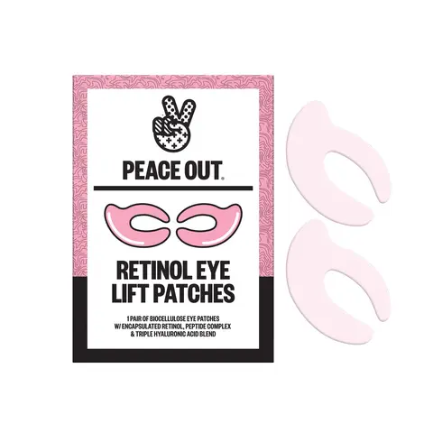 Peace Out Retinol Eye Lift Patches - 360° Targeted Treatment to Counter Droopy Eyelids, Firming & Revitalizing Full Eye Area with Hyaluronic Acid